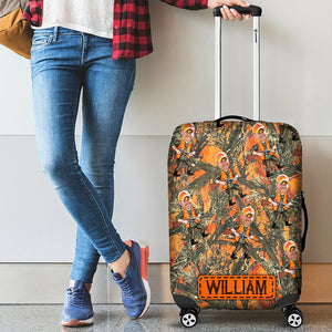 Photo Inserted Hunter - Personalized Hunting Luggage Cover