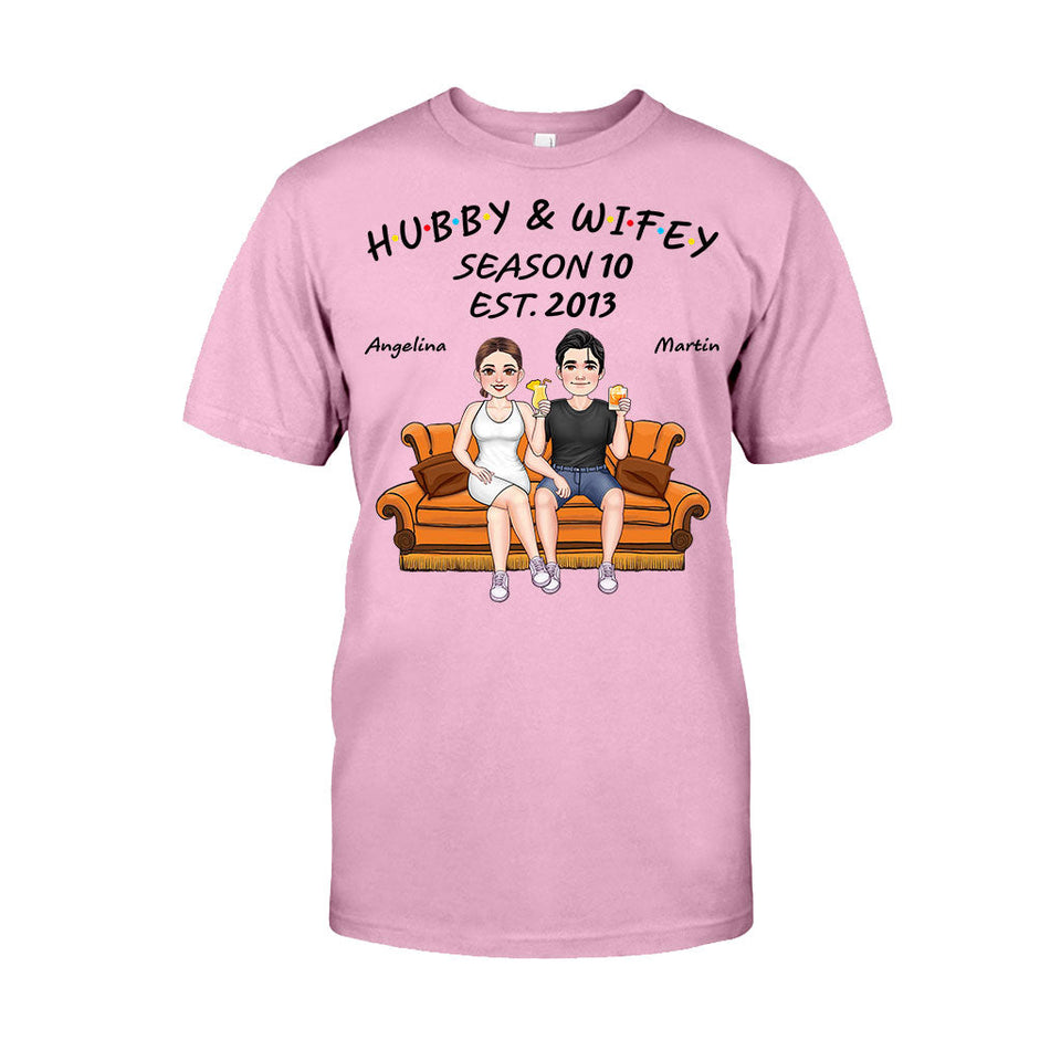 Hubby And Wifey - Personalized Husband And Wife T-shirt And Hoodie
