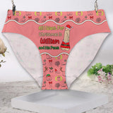 All I Want For Christmas - Personalized Couple Women Briefs