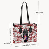 I Myself Am Strange and Unusual - Personalized Witch Leather Handbag