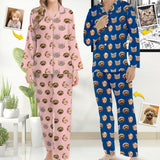 Custom Photo Pajamas Christmas - Personalized Family Button Down Pajamas