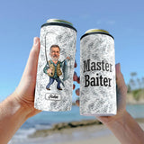 Master Baiter - Personalized Fishing Can Cooler