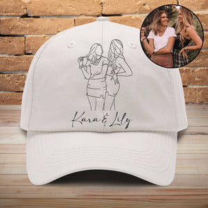 Custom Photo - Personalized Aunt Embroidered Classic Cap