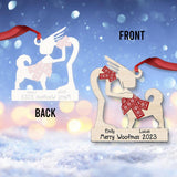 Merry Woofmas - Gift for dog lovers, dog lover - Personalized Ornament