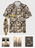 Vintage Fishing Alphabet - Personalized Fishing Hawaiian Shirt