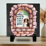 No Longer By My Side - Personalized Dog Square Shaped Stone