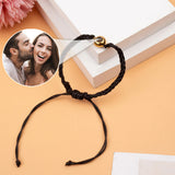 Sun Flower Custom Photo Projection Charm - gift for who lost a loved one - Personalized Projection Bracelet