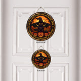 Salem Sanctuary for Wayward Cats - Personalized Black Cat Round Wood Sign