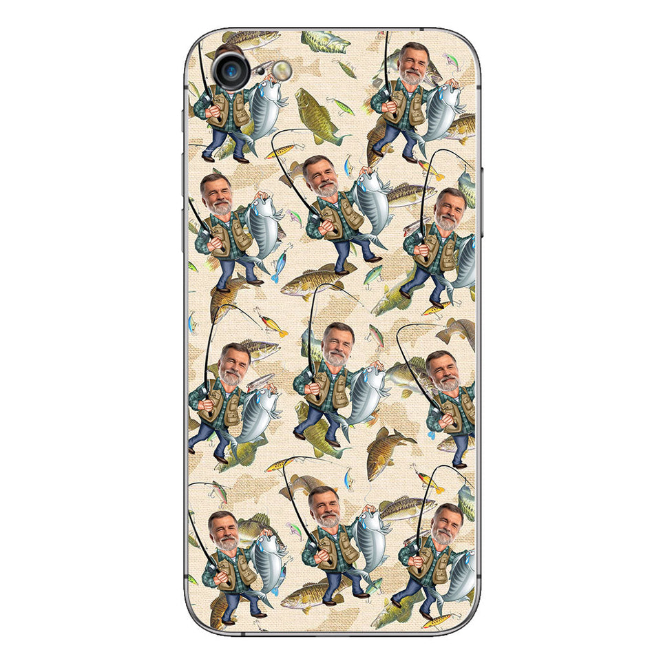 Photo Inserted Funny Fishing - Personalized Fishing Phone Case