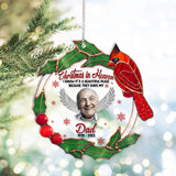 Noël au paradis - Cadeau commémoratif en cas de décès - Ornement transparent personnalisé