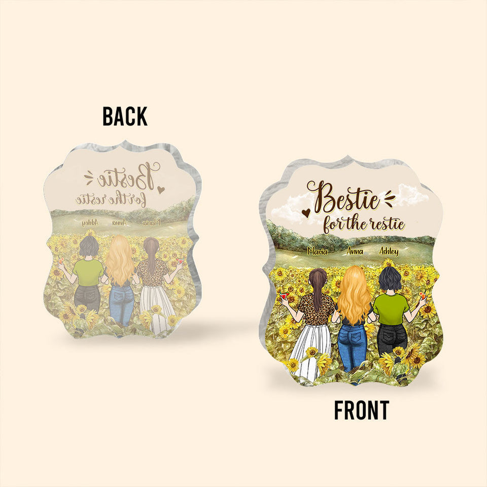 Bestie Forever - Bestie gift for sister - Personalized Custom Shaped Acrylic Plaque