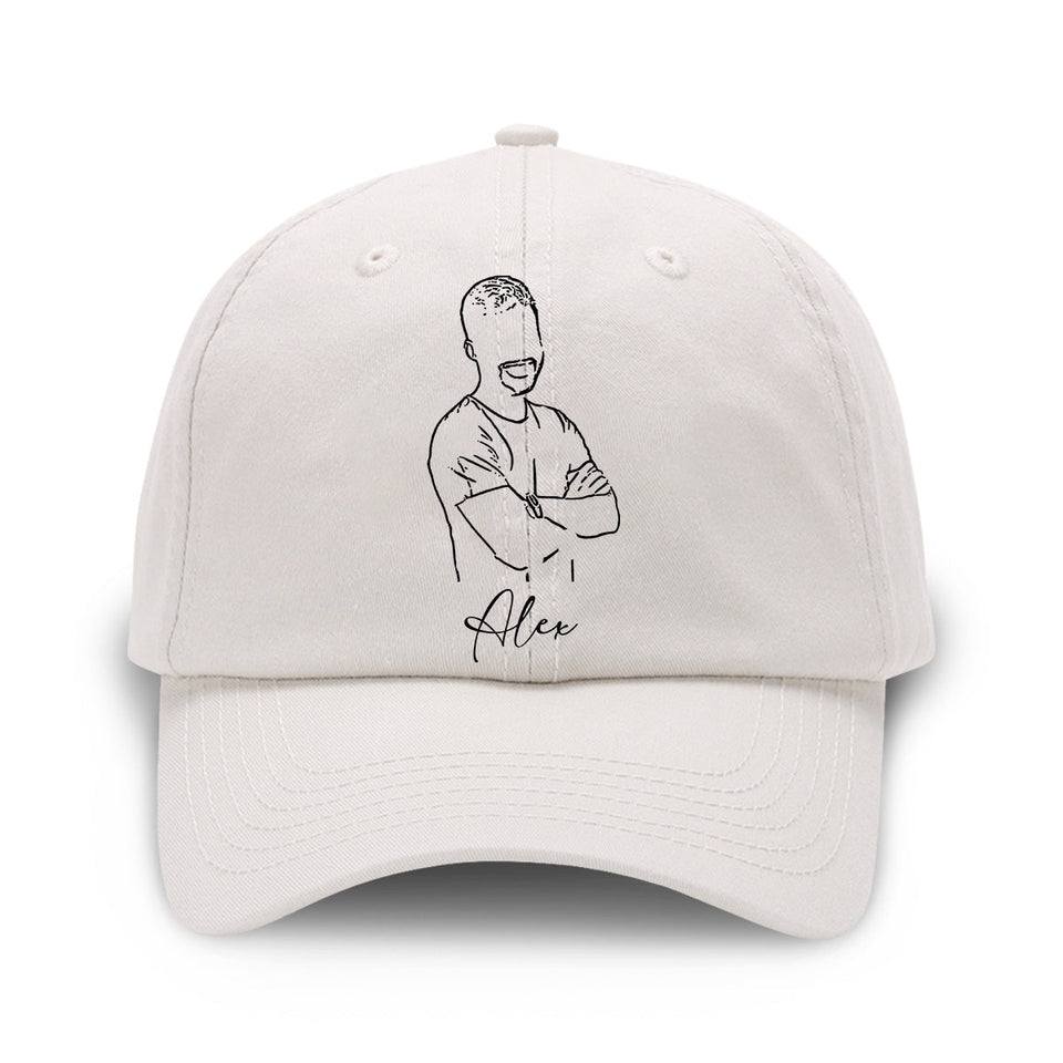 Custom Photo - Personalized Son Embroidered Classic Cap