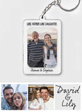 Father And Daughter - Personalized Daughter Keychain