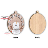 Grandkids Are Like Snowflakes - Gift for grandma - Personalized 2 Layered Piece Ornament