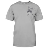 Custom Line Art - Personalized Cat Embroidered T-shirt