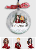 Bestie Forever - Gift for friend - Personalized Snow Globe Ornament