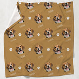 Custom Dog Face - Personalized Dog Blanket