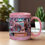 Love Sewing - Personalized Sewing Accent Mug