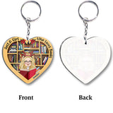 Just A Girl Who Loves Book - Personalized Book Keychain