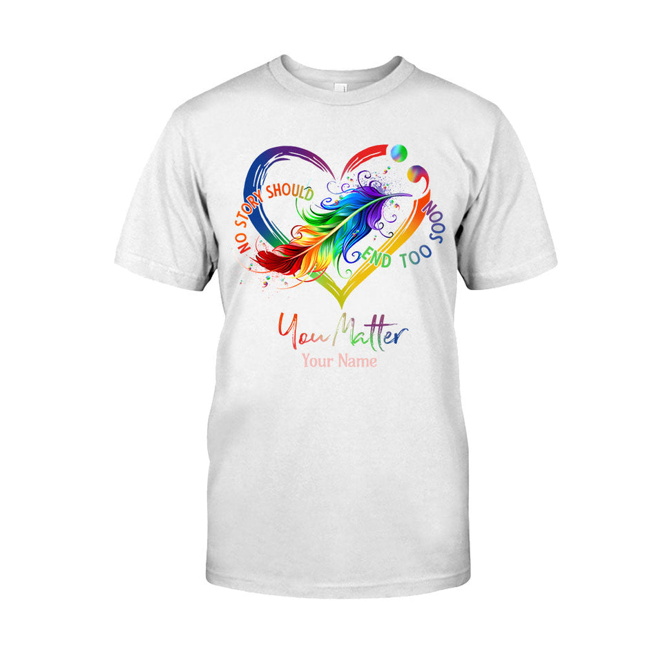 Votre vie compte - T-shirt et sweat à capuche personnalisés pour la prévention du suicide