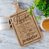 Pumpkin Pie - Personalized Thanksgiving Cutting Board