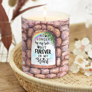No Longer By My Side - Personalized Dog Candle With Wooden Lid