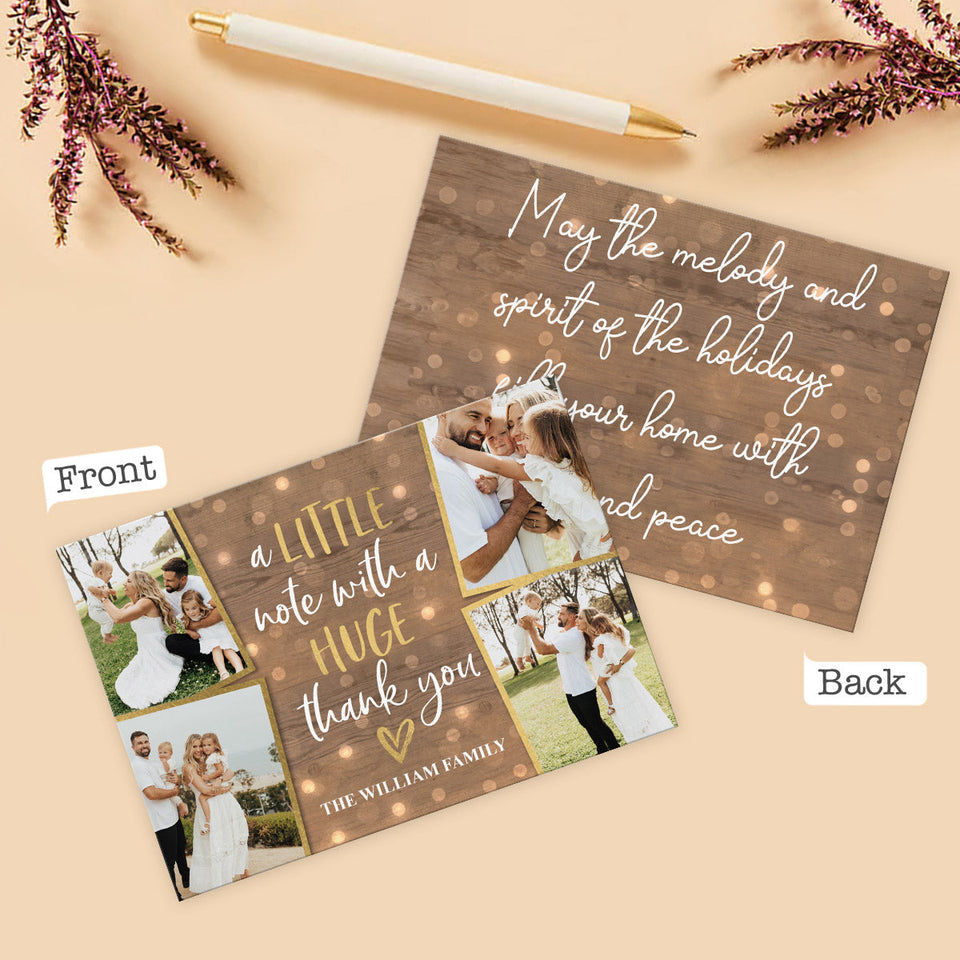 A Little Note - Personalized Greeting Card