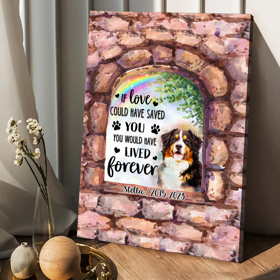 No Longer By My Side - Personalized Dog Canvas And Poster