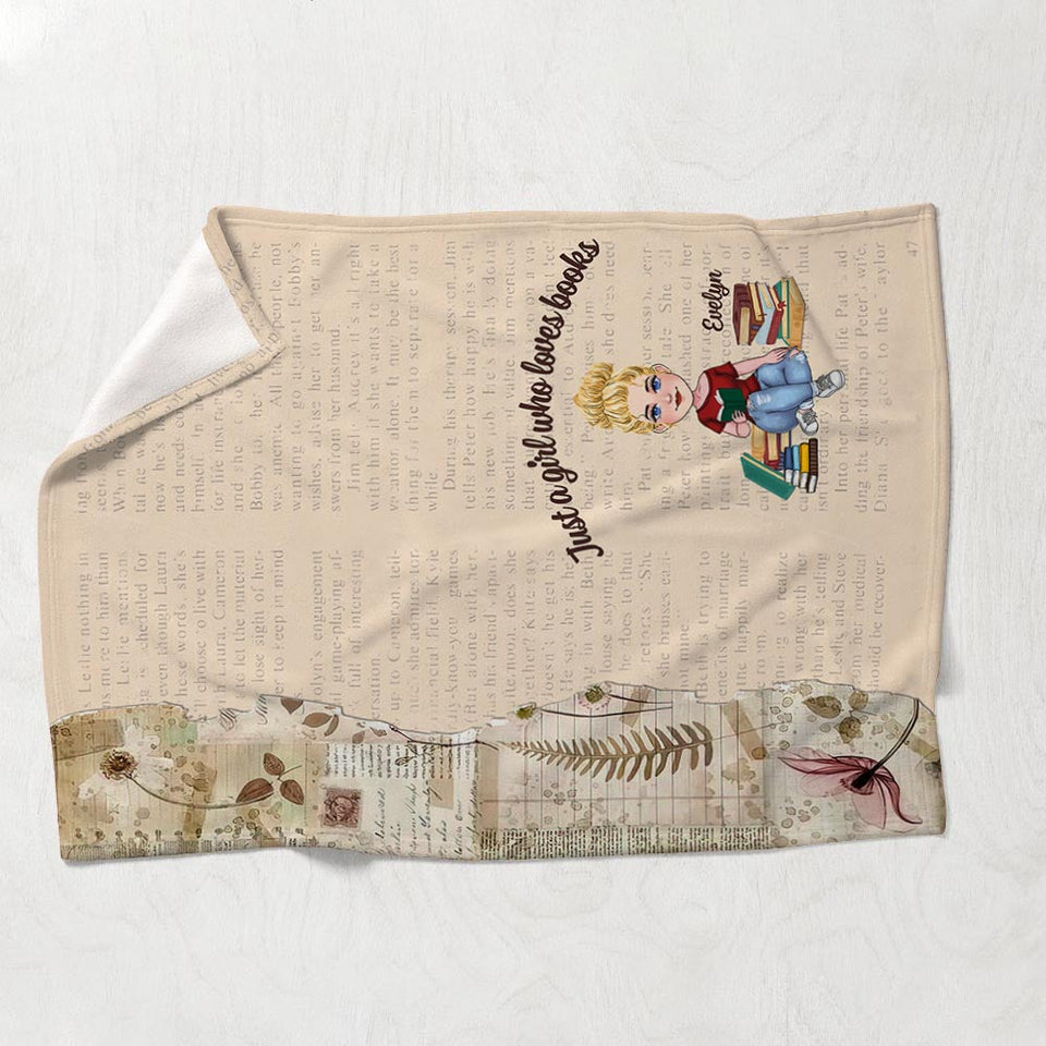 This Is My Reading Blanket - Book gift for mom, daughter, girlfriend, wife - Personalized Blanket