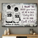 Baseball Together Since - Personalized Baseball Canvas And Poster
