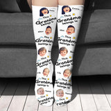 This Dad Belongs To - Gift for dad, grandpa, mom, uncle, aunt, grandma - Personalized Socks