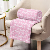 Custom Name Pattern - Personalized Sibling Blanket