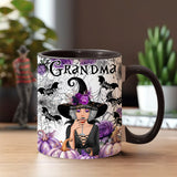 Grandma Witch - Personalized Grandma Accent Mug