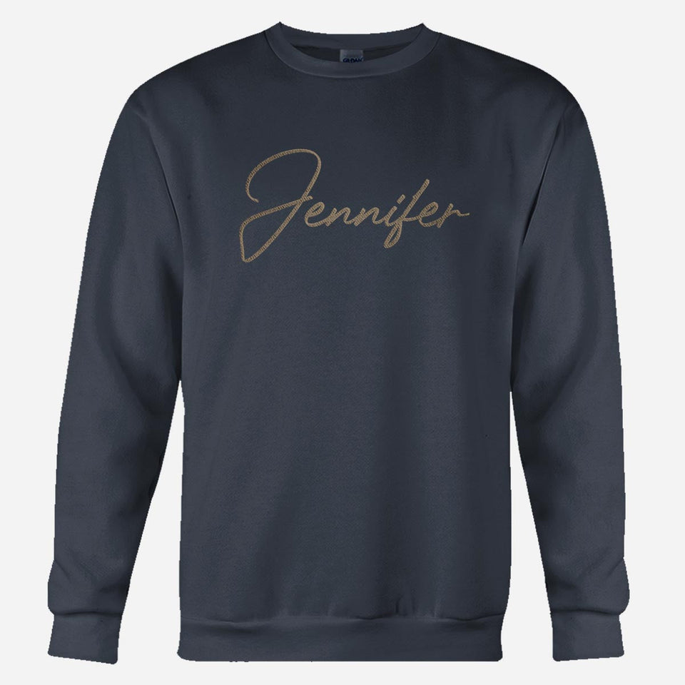 Custom Name - Personalized Step Dad Embroidered Sweater