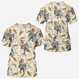 Photo Inserted Funny Fishing - Personalized Fishing All Over Shirt