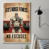 No Excuses - Personalized Fitness Canvas And Poster