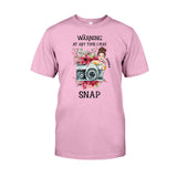 At Any Time I May Snap - Personalized Photography T-shirt and Hoodie