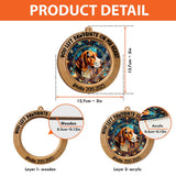 You Were My Favorite Hello And My Hardest Goodbye - Personalized Dog Suncatcher