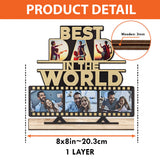 Best DAD In The World - Personalized Father 1 Layered Big Freestanding