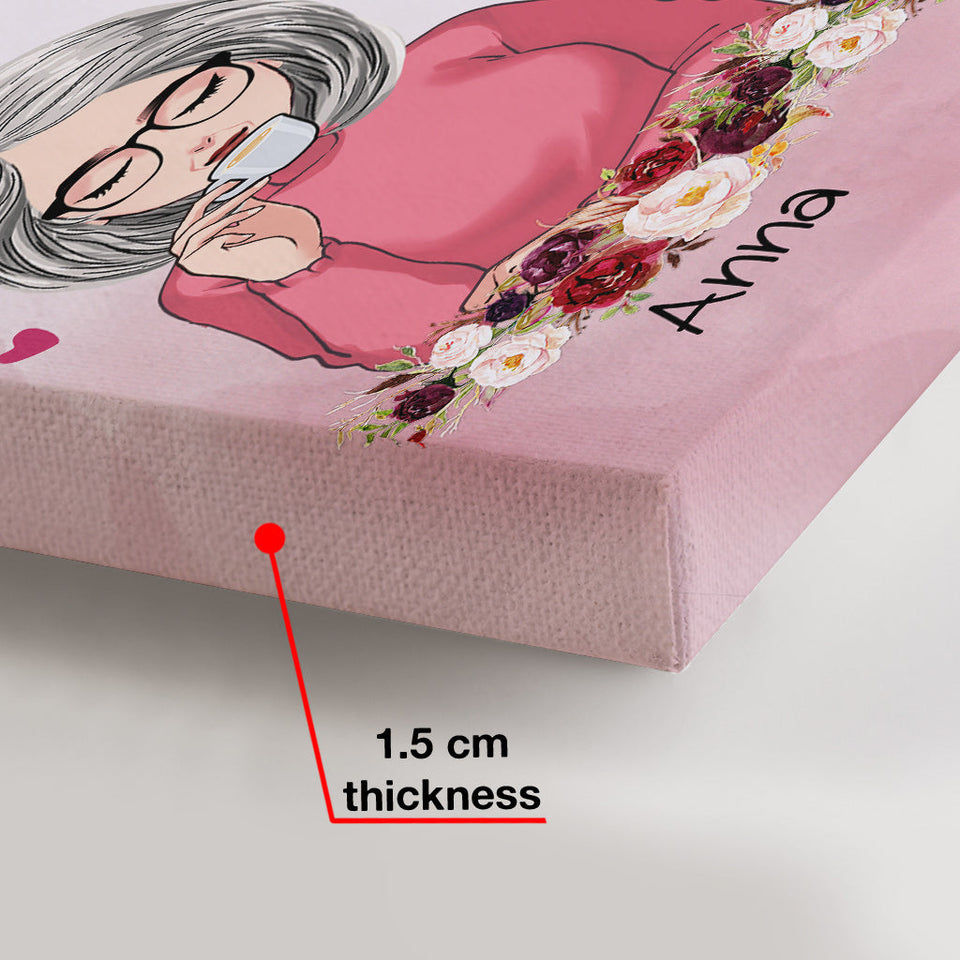 To My Granddaughter - Personalized Grandma Canvas And Poster