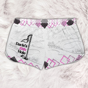 Custome Name 19th Hole - Personalized Golf Women Shorts