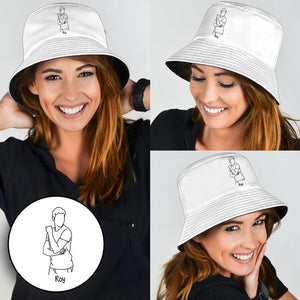 Custom Photo - Personalized Son Embroidered Bucket Hat