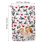 Pull Out Game - Personalized Couple Golf Towel