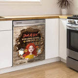 Love Books And Cats - Personalized Book Dishwasher Cover