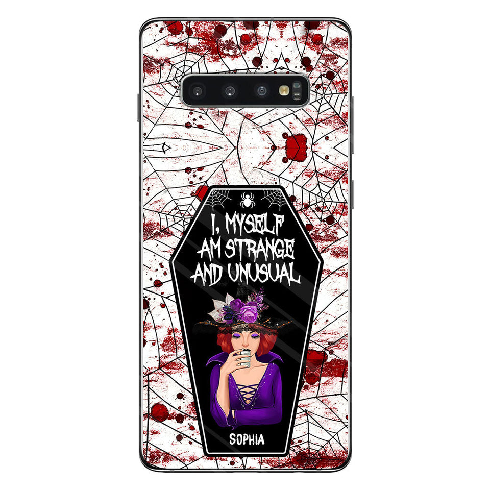 I Myself Am Strange and Unusual - Personalized Witch Phone Case
