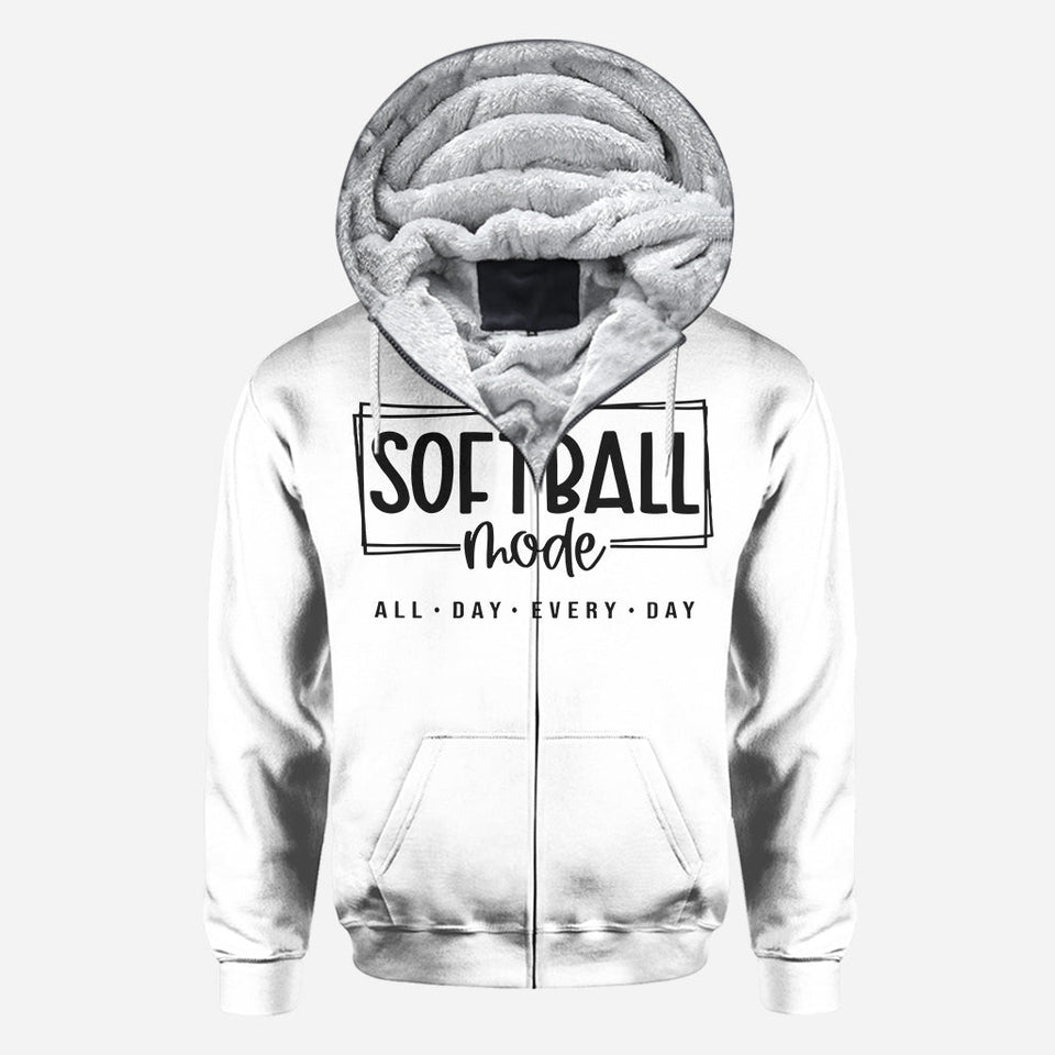 Sofball Mode All Day - Personalized Softball All Over Shirt