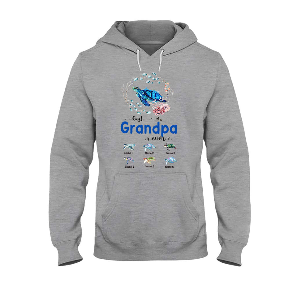 Best Nana Ever - Turtle gift for grandma, grandpa, mom, dad, uncle, aunt - Personalized T-shirt And Hoodie