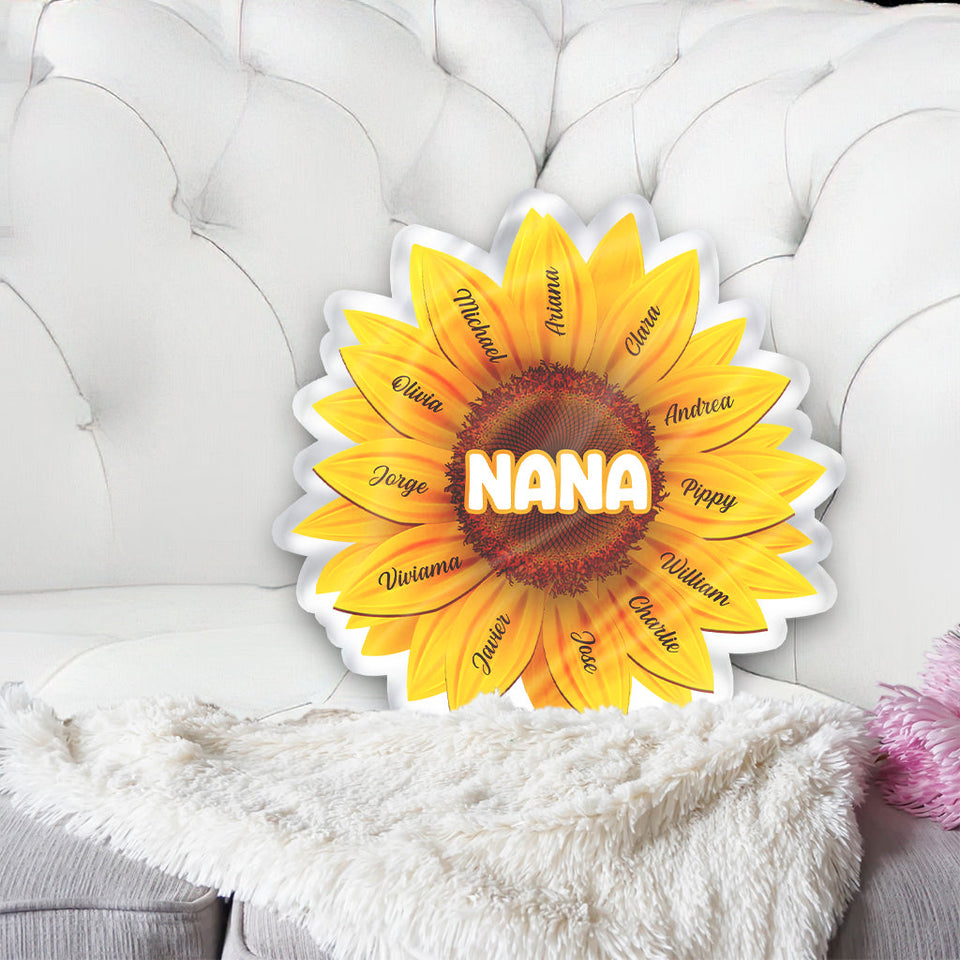 Best Grandma Ever - Personalized Grandma Shaped Pillow