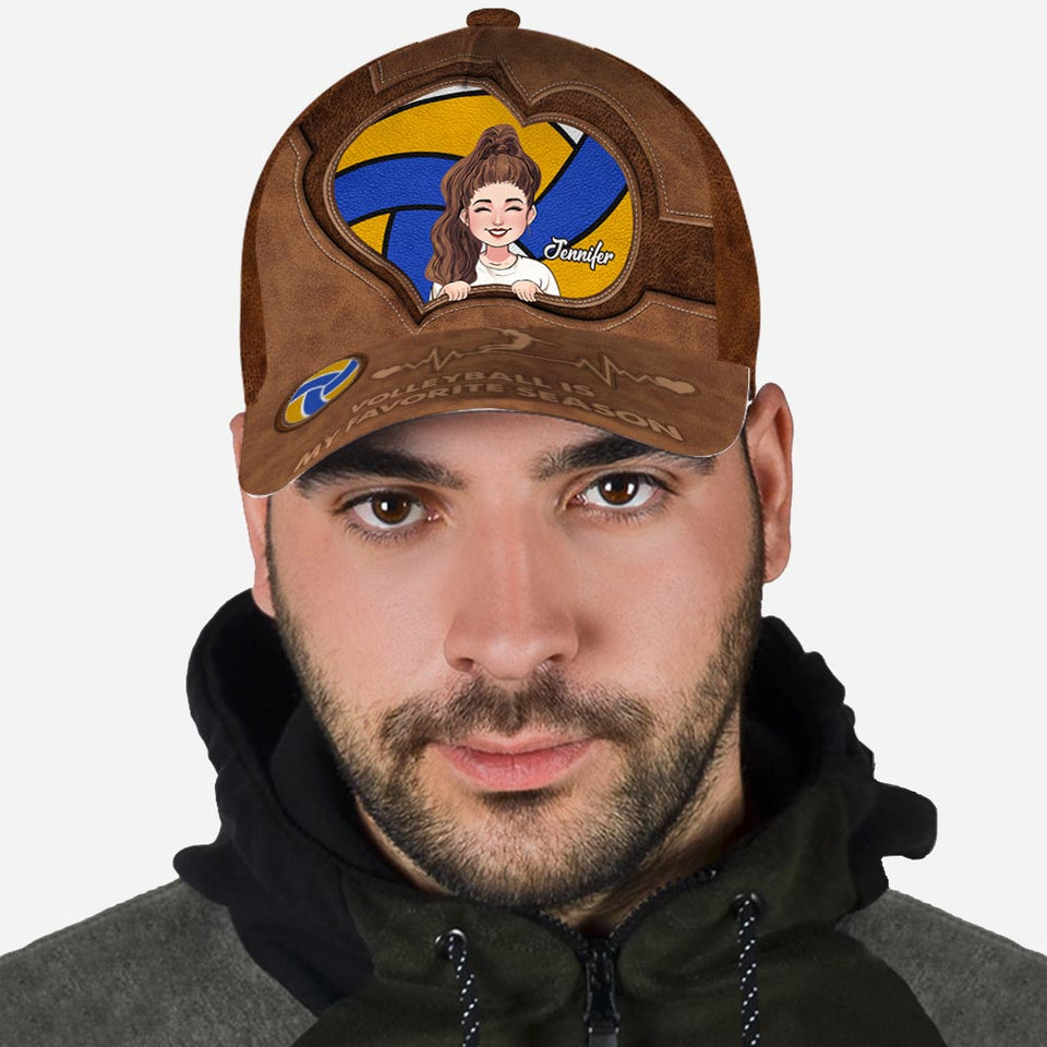 Volleyball Is My Favorite Season - Personalized Volleyball Classic Cap
