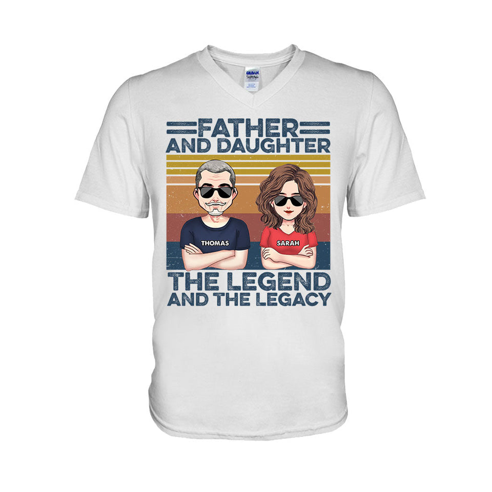 Like Father Like Son - Gift for dad, dad - Personalized T-shirt And Hoodie